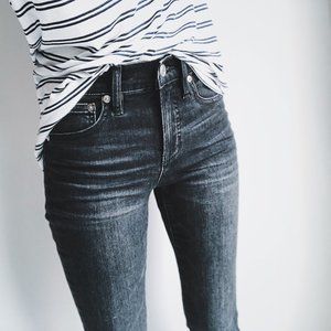 J.Crew 9" High Rise Toothpick Jean in Charcoal
